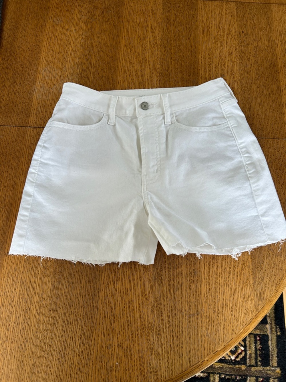 Old Navy White Denim Cutoff Shorts
